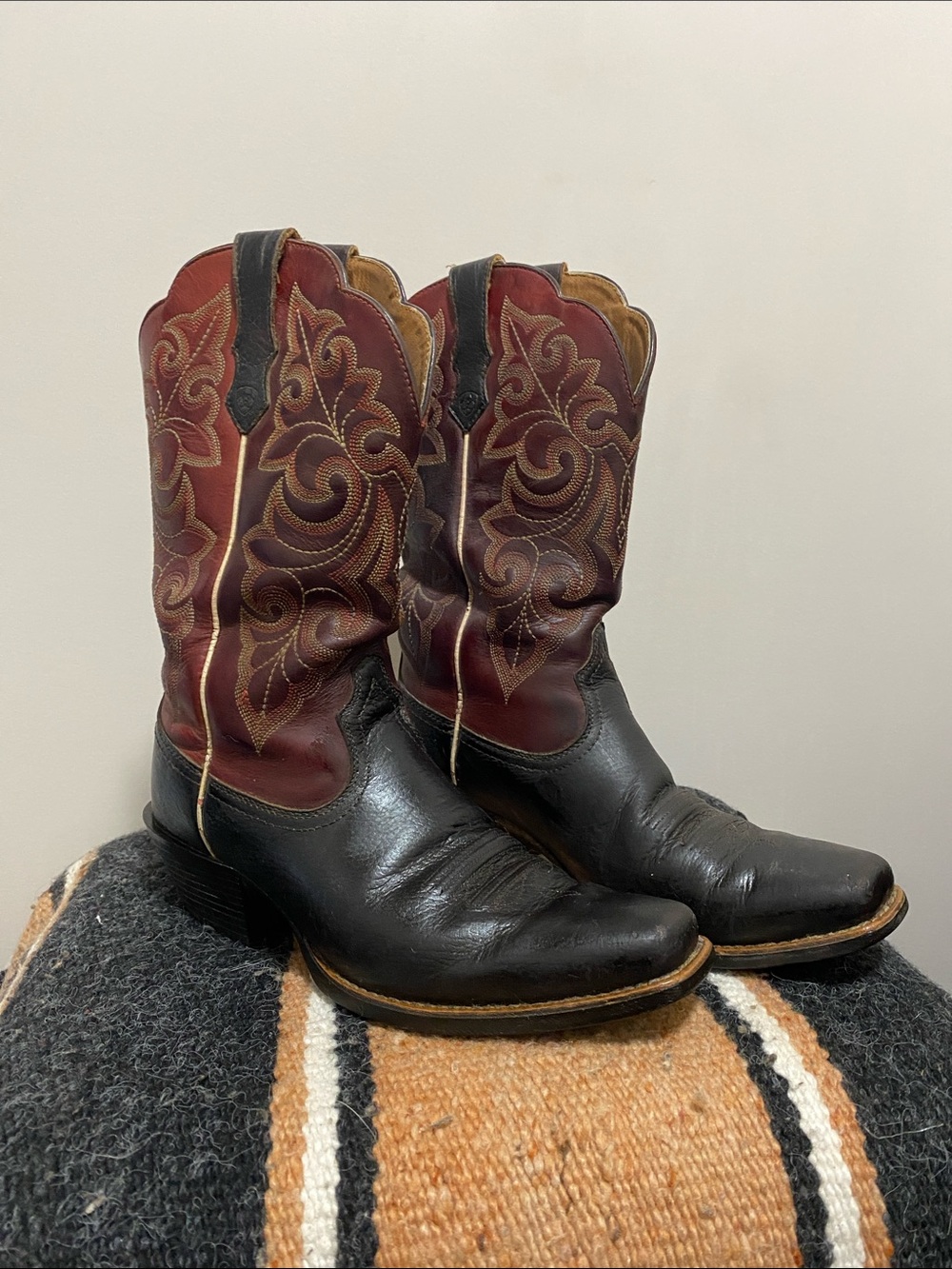 Ariat red cowboy boots